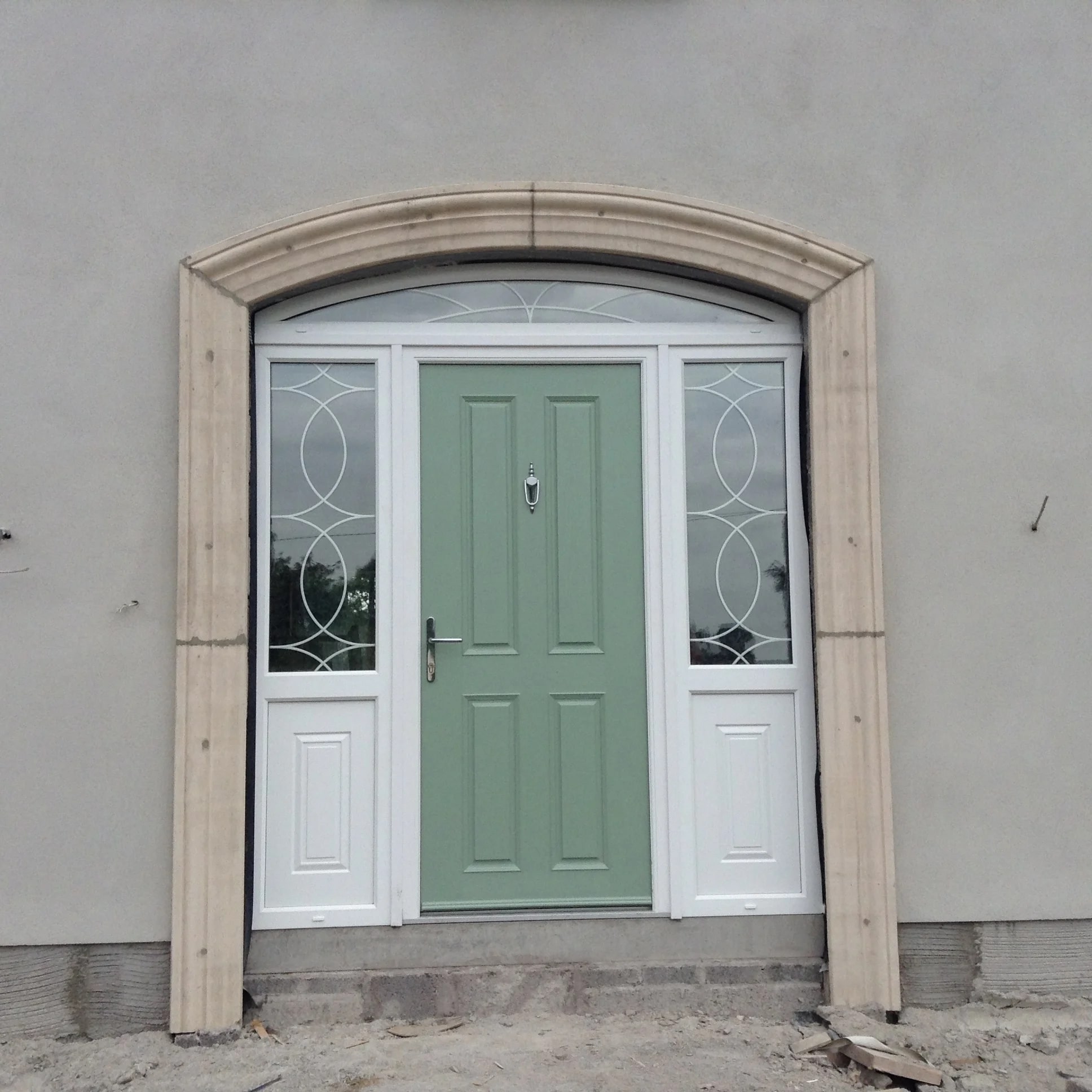 Front door installed by McVeigh Glazing